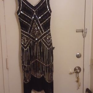 Sequin evening dress